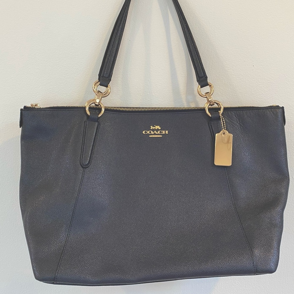COACH Ava Pebbled Leather Tote